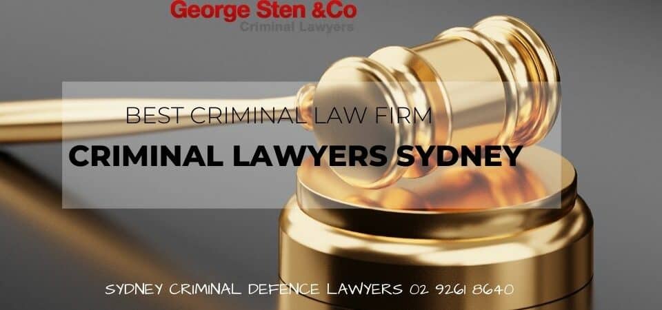 Best Criminal Lawyers Sydney - George Sten and Co