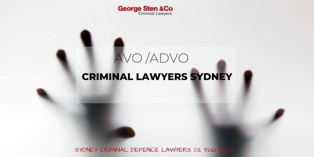 AVO/ADVO Lawyers Sydney - Apprehended Violence Orders - George Sten and Co