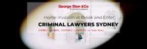 Facing a Break and Enter or Home Invasion Charge in NSW